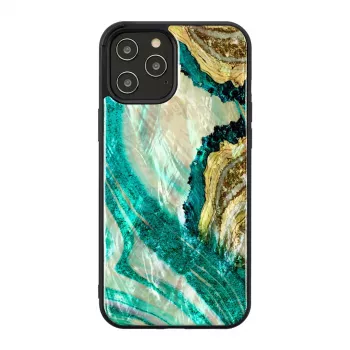 Ochranné puzdro iKins pre Apple iPhone 12 Pro Max – dizajn Aqua-Achat