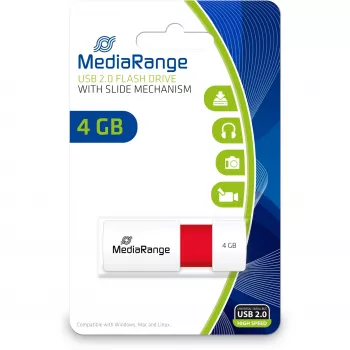 USB kľúč MediaRange 4 GB USB Type-A 2.0 MR970