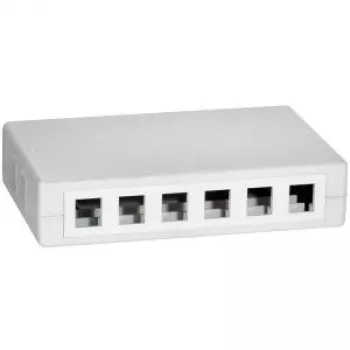 LOGILINK- Keystone povrchová montážna krabica 12 port UTP, biela (NK4033)
