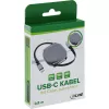 USB-C kábel InLine 35850, 100W Power Delivery, 0,80 m, čierno-sivý