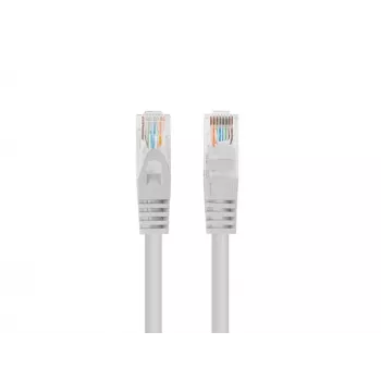 Sieťový kábel LANBERG PCU5-10CC-0025-S Cat5e U/UTP RJ-45 — 0,25 m, sivý