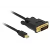 Videokáblový adaptér DeLOCK 83990 Mini DisplayPort na DVI-D 3 m