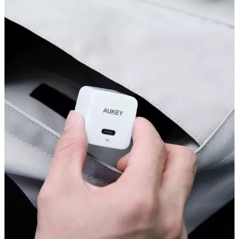 Mini sieťová nabíjačka PA-Y20S biela 1xUSB-C 20W PD Power Delivery