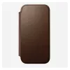 Folio puzdro na telefón Nomad NM014209858 pre Apple iPhone 17, 16 cm (6,3 palcov), hnedé, 4 priehradky na karty