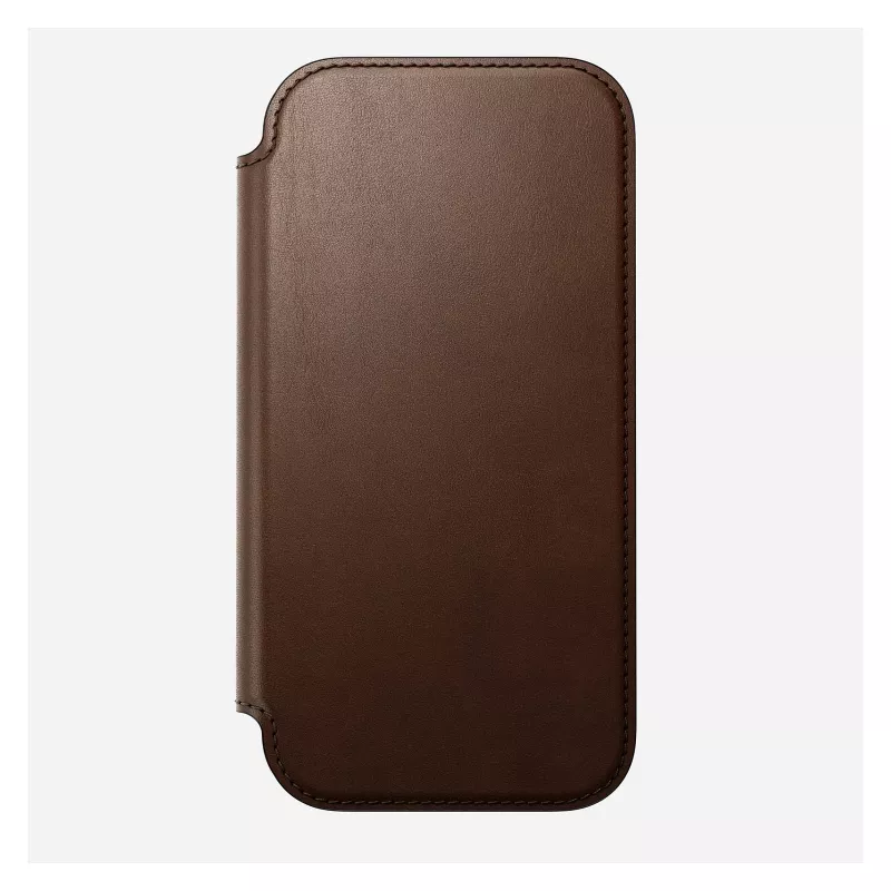 Folio puzdro na telefón Nomad NM014209858 pre Apple iPhone 17, 16 cm (6,3 palcov), hnedé, 4 priehradky na karty