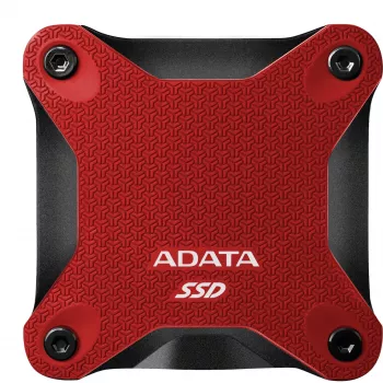 Externý SSD ADATA SD620 1 TB, prenosný USB 3.2 Gen 2 (Micro-USB B), rýchlosť čítania 520 MB/s, rýchlosť zápisu 460 MB/s, nárazuvzdorný, červený