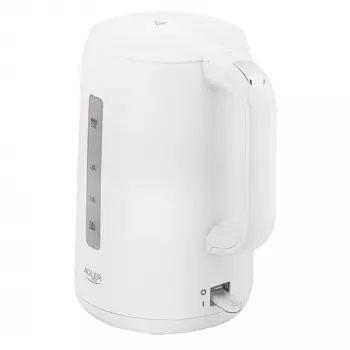 Adler Rýchlovarná kanvica | AD 1386 | Elektrická | 1850 W | 2,2 L | Plast | 360° otočná základňa | Biela