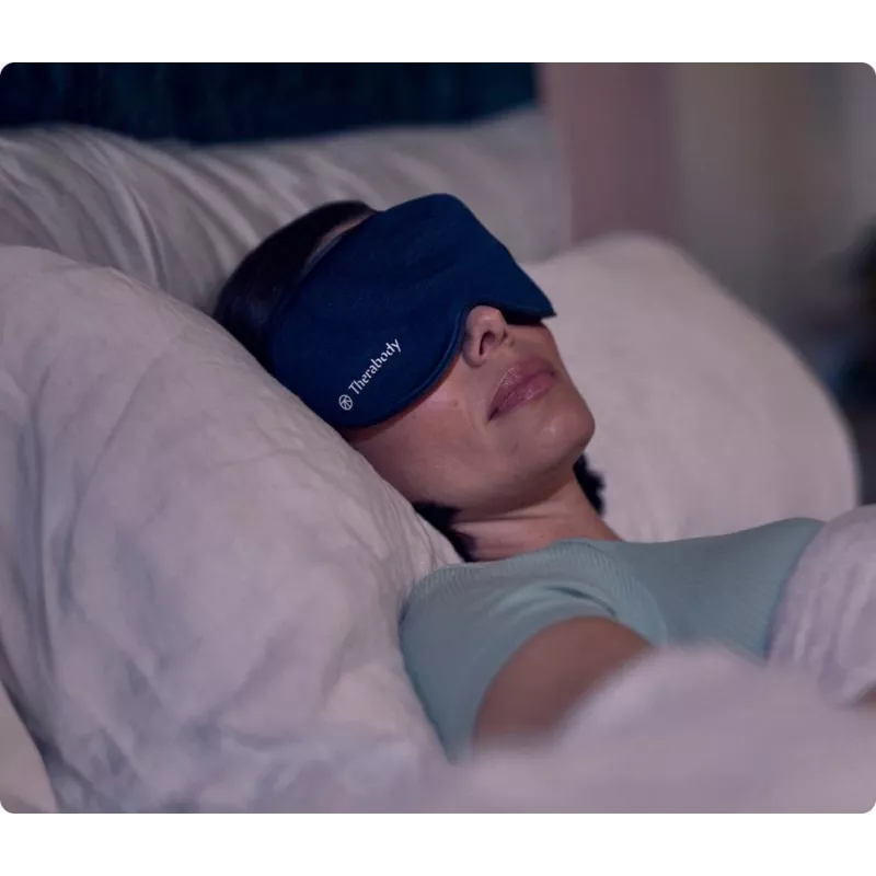 Therabody SleepMask masážny prístroj na tvár čierna, modrá