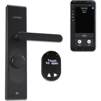 Elektronický zámok dverí Shelly LOQED – Smart Lock, čierne prevedenie
