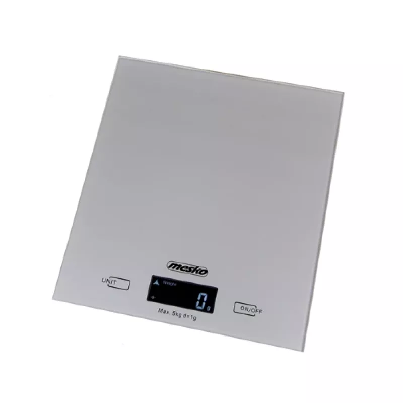 Mesko | kuchynská váha | MS 3145 | maximálna nosnosť 5 kg | dielik 1 g | typ displeja LCD | strieborná