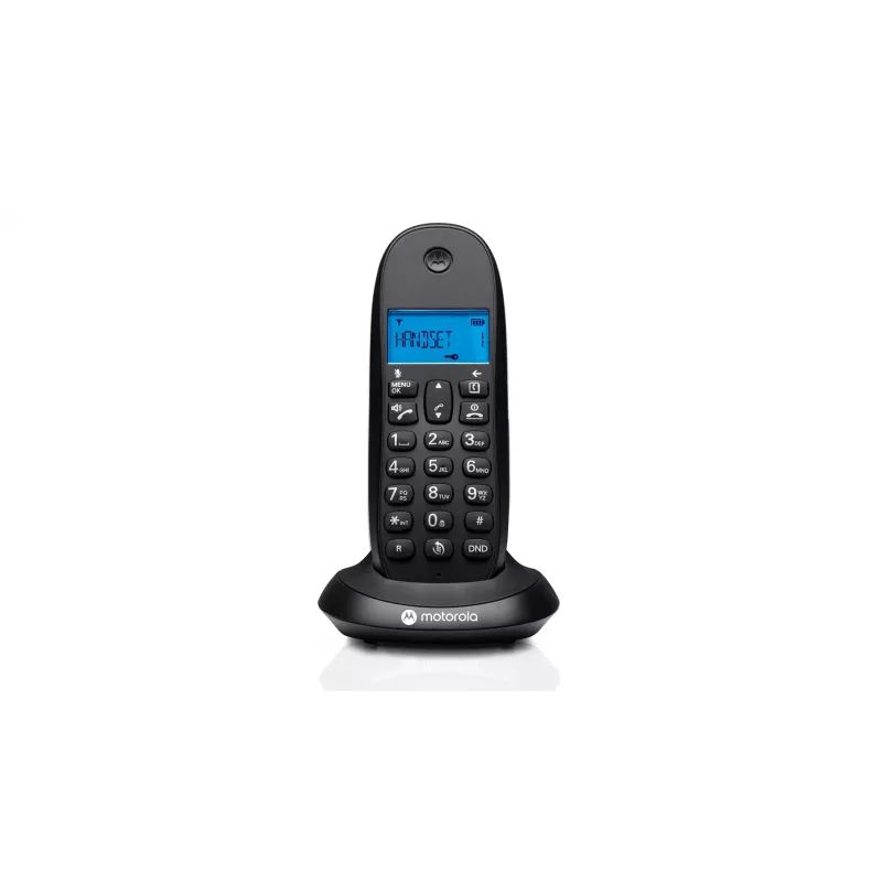 Motorola C1001CB+ bezdrôtový telefón DECT s blokovaním hovorov, identifikáciou volajúceho, hlasitým telefonovaním, čierny