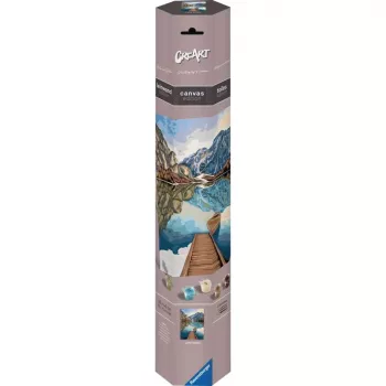 Ravensburger maľovacia sada CreArt Seeblicke 23909 — kreatívna sada maľovania podľa čísel pre deti a dospelých
