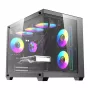 Počítačová skriňa DarkFlash B275 PRO (čierna) so 6 predinštalovanými ventilátormi