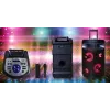 Prenosný Bluetooth karaoke reproduktor MANTA SPK0803B140 140W, batériové napájanie, MIC/USB/microSD, FM, ekvalizér, kolieska