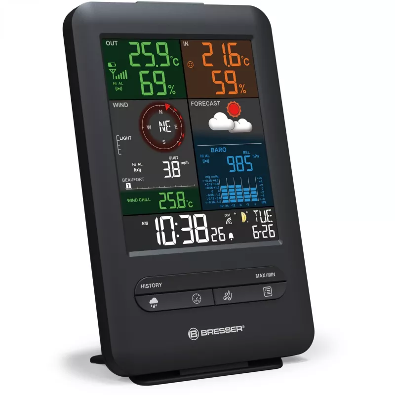 Digitálna meteorologická stanica Bresser Optics 7002525 teplomer interiérový/exteriérový