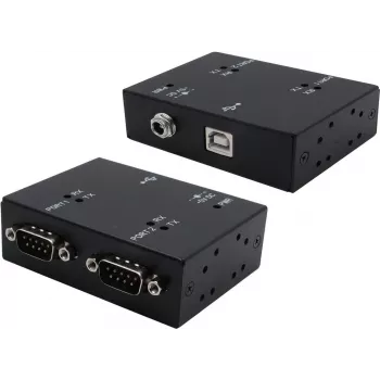 Sériový adaptérový kábel Exsys USB 2.0 na 2-port RS-232 EX-13072HM kovové puzdro