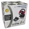 Volant ESPERANZA EG103 herný ovládač — PC/PS2/PS3, 13 tlačidiel, vibrácie, akcelerometer, čierny/červený