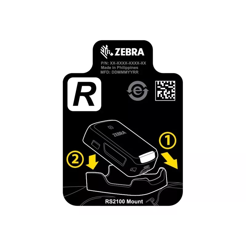 Zebra SG-RS2X-HMTRA-01 držiak, pasívny držiak, skener čiarových kódov, čierny