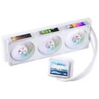 Jonsbo TF3-360SCW AiO kvapalinový CPU chladič 360 mm, ARGB, biela