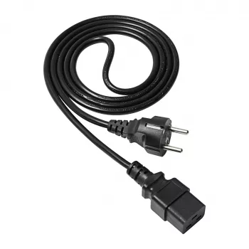 Akyga serverový napájací kábel CEE 7/7 na IEC C19, 250 V, 1,8 m (AK-UP-01)