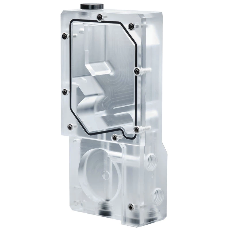 Phanteks Glacier R160C nádrž, priehľadná akrylová zadná doska, DRGB LED
