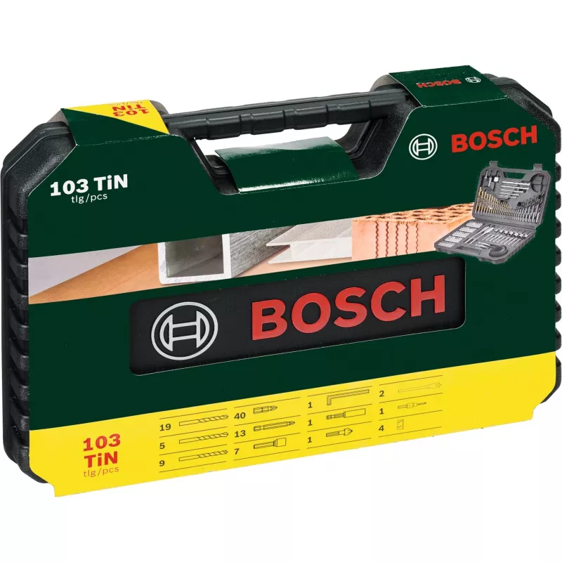 Sada príslušenstva Bosch V-Line 103-dielna — Bosch 103-dielna sada vrtákov a skrutkovacích bitov