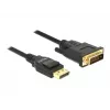 DeLOCK - video kábel - Single Link - DisplayPort (M) na DVI-D (M) - DisplayPort 1,2a - 2,0m - pasívny - čierny (85313)