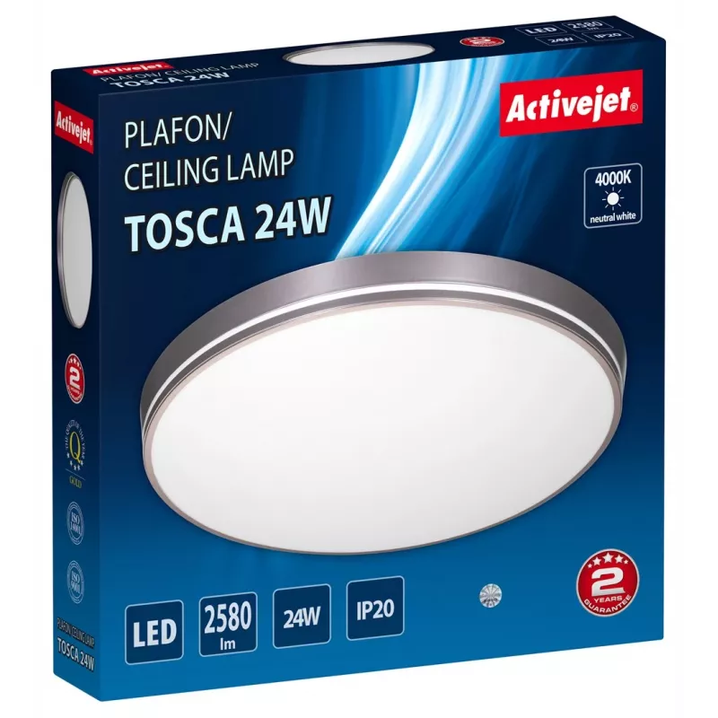 Activejet AJE-TOSCA LED stropné svietidlo 24W