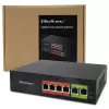 Ethernet PoE switch QOLTEC 52289 — 4x RJ45 PoE porty, 2x RJ45 uplink, 65W PoE rozpočet