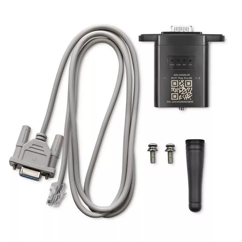Wi‑Fi modul pre solárny menič QOLTEC 53963 RS232 — RS232 konektivita, model 53963