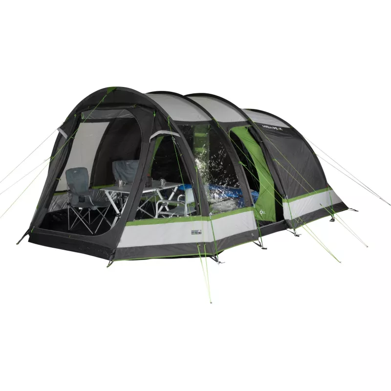 High Peak Bozen 5.0 rodinný tunelový stan (sivý/zelený)