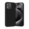 Ochranné puzdro zo silikónu Vention KUFB0-40 pre iPhone 15 Pro Max — čierne puzdro s jemným dotykom
