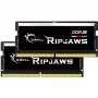 SO-DIMM 32 GB DDR5-4800 (2x 16 GB) Dual-Kit, pamäť čierna, F5-4800S4039A16GX2-RS, Ripjaws