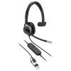 Monaurálny USB káblový headset Poly Mission 615 — hmotnosť 117,5 g
