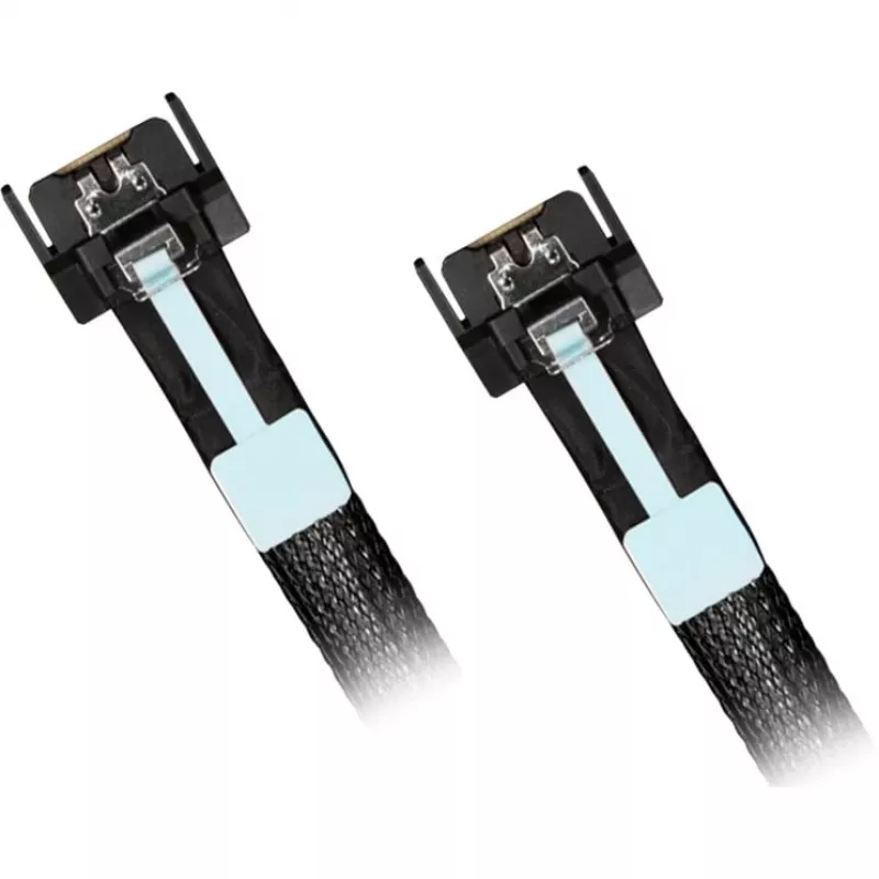 Adaptér pre disky ICY BOX MB413L-B – MCIO 8i SFF-TA-1016 na 2× MCIO 4i SFF-TA-1016