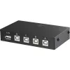 USB prepínač Renkforce RF-4106952 – 4-port USB 2.0, čierna