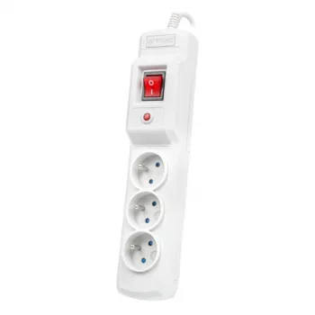 Predlžovacia zásuvka ARMAC MULTI M3 PROTECTING POWER STRIP, 3 zásuvky, 3 m kábel, sivá