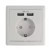 Zásuvka CEE 7/3 + USB DeLOCK 11471