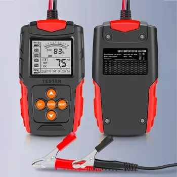 Qoltec 52484 LCD digitálny tester batérií | 12V | 24V | 3Ah-200Ah