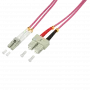 Logilink - Patch kábel - LC Multi-Mode (M) na SC Multi-Mode (M) - 10 m - optický - 50/125 mikrometrov - OM4 - bez halogénov - heather violet (FP4LS10)