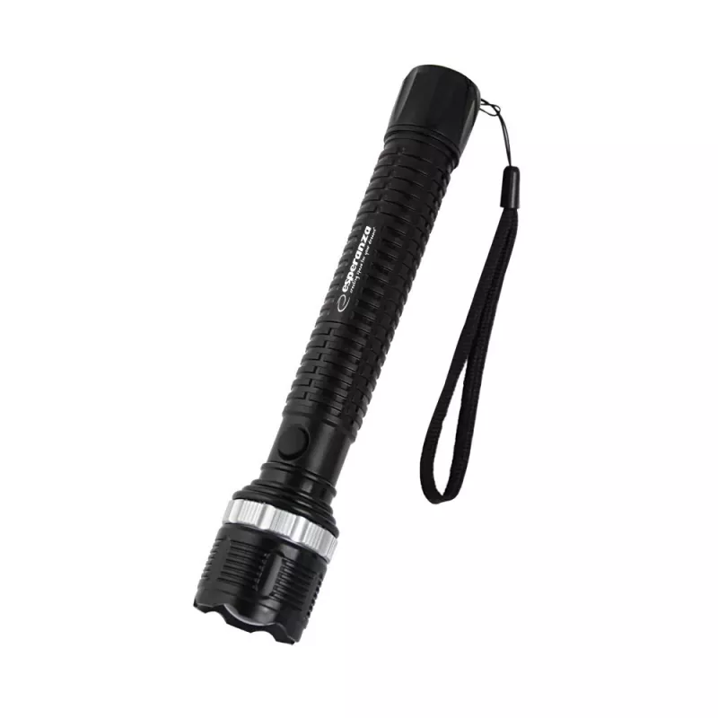 Ručná baterka ESPERANZA Epione XL LED 1.2W 100 lm 100 m čierna, na batérie R20 (3)