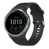Silikónový náramok FIXED pre Garmin QuickFit 20 mm, čierny