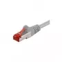 Wentronic Goobay CAT 6 patch kábel, S/FTP (PiMF), sivý, 3 m - LSZH bez halogénov, meď (50888)