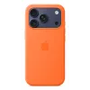 Silikónové puzdro Apple iPhone 17 Pro MagSafe oranžové puzdro