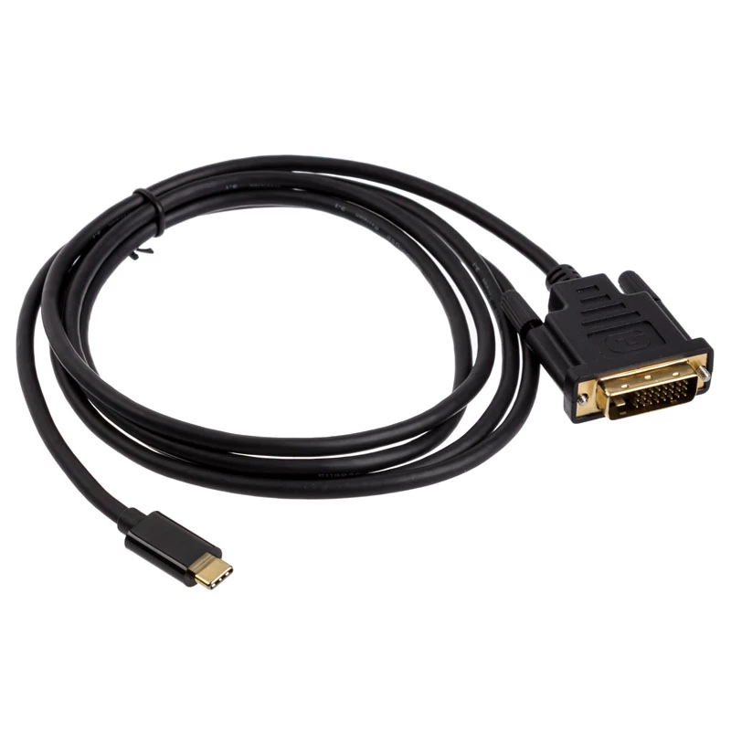 Akasa adaptérový kábel USB Type-C na DVI, čierny (AK-CBCA10-18BK)