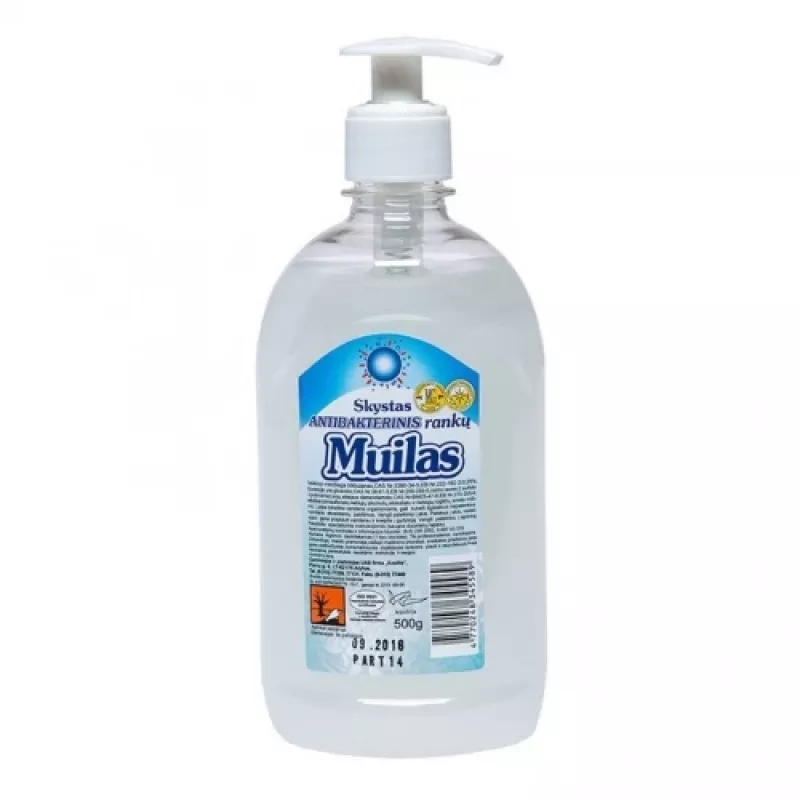 Tekuté mydlo, antibakteriálne, s dávkovačom, 500 ml