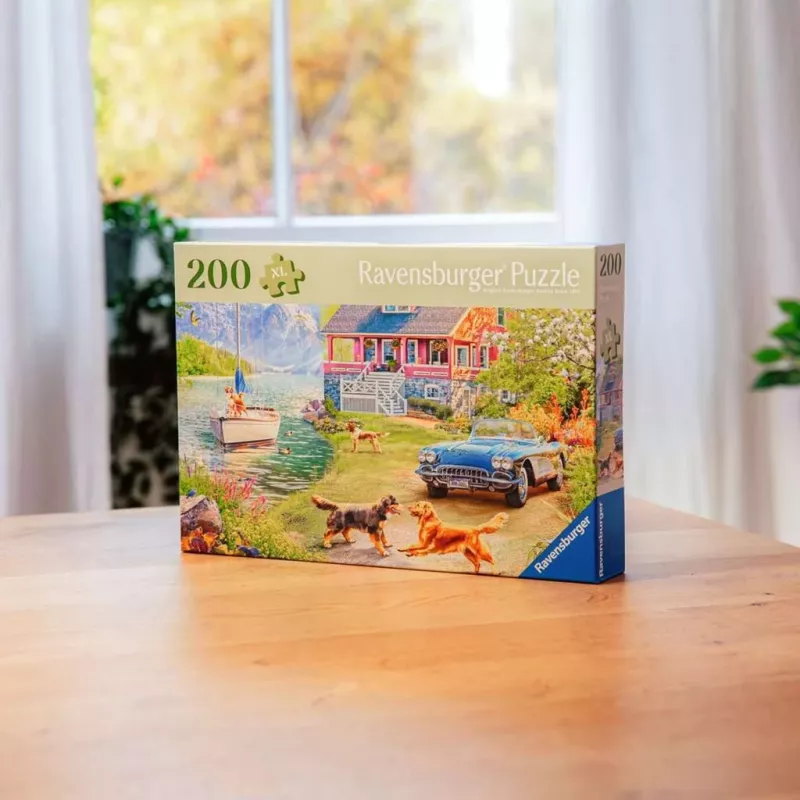 Puzzle Ravensburger Feel Well & Puzzle – Sommerhaus am See, 200 dielikov