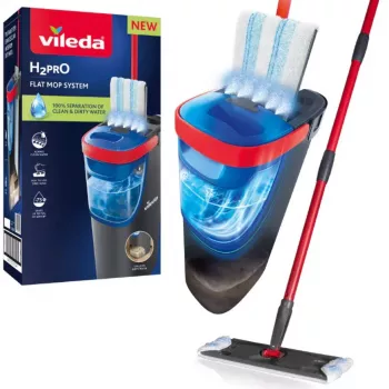 Mop VILEDA mikrovlákno 1200 ml mokrý, 360° otočná hlava, 140,5 cm tyč, odnímateľná hlava vhodná do práčky