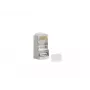 LANBERG RJ-45 konektor PLS-6000 Cat6 F/UTP transparentný biely, balenie 100 ks