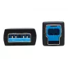 Eaton Tripp Lite séria USB 3.2 Gen 1 Plenum-certifikovaný sklolaminátový aktívny kábel (AOC) - A/B M/M, čierny, 20 m - USB kábel - USB Type-A (M) na USB Type-B (M) - USB 3.2 Gen 1 - 20,0 m - P